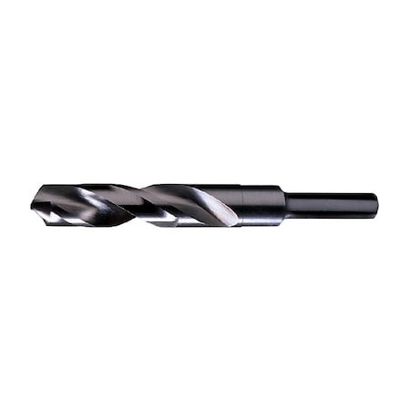 Chicago Latrobe 21/32 in.x6 in. Black Oxide HSS Twist Drill Bit 55442